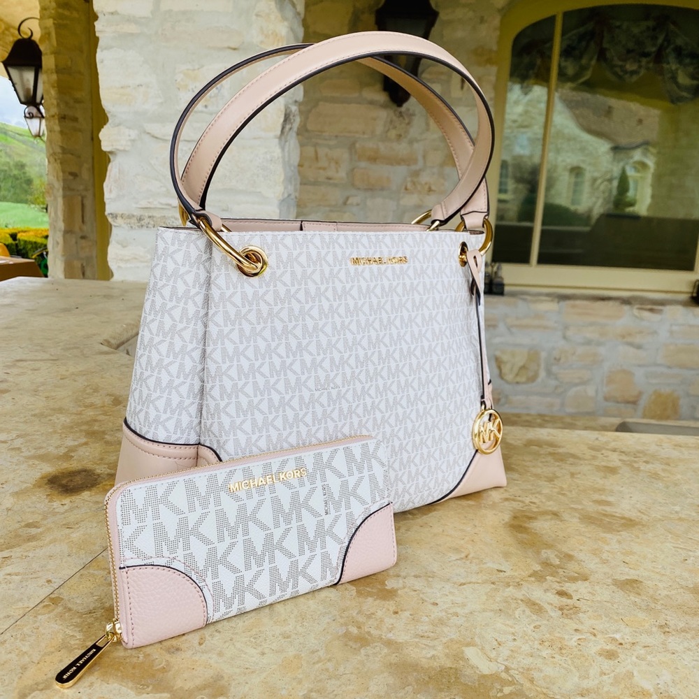 NWT Michael Kors Signature handbag&wallet ballet - Picture 11 of 12